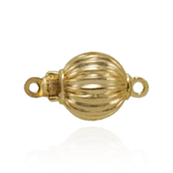 ITI NYC Corrugated Bead Pearl Clasps (6 mm-11 mm)