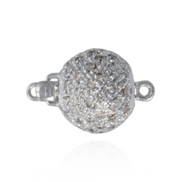 ITI NYC Bead Pearl Clasps with Stardust Diamonds (11 mm)
