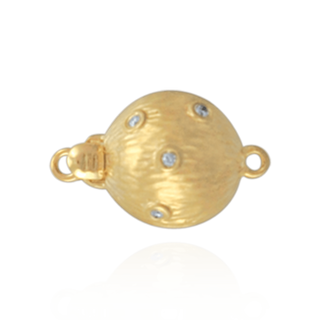 ITI NYC Bead Pearl Clasps with Diamonds (9 mm-12 mm)