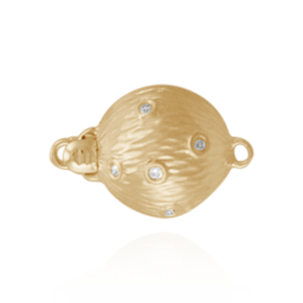 ITI NYC Bead Pearl Clasps with Diamonds (9 mm-12 mm)