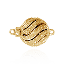 Load image into Gallery viewer, ITI NYC Bead Pearl Clasps with Diamond Cut Illusion (11.5 mm)
