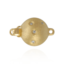 Load image into Gallery viewer, ITI NYC Bead Pearl Clasps with Diamonds (10 mm-12 mm)
