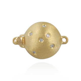 ITI NYC Bead Pearl Clasps with Diamonds (10 mm-12 mm)