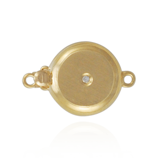 ITI NYC Bead Pearl Clasps with Diamonds in Center (10 mm-14 mm)