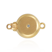 Load image into Gallery viewer, ITI NYC Bead Pearl Clasps with Diamonds in Center (10 mm-14 mm)
