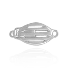 Load image into Gallery viewer, ITI NYC Oval Bead Pearl Clasp with Open Design (16 mm)
