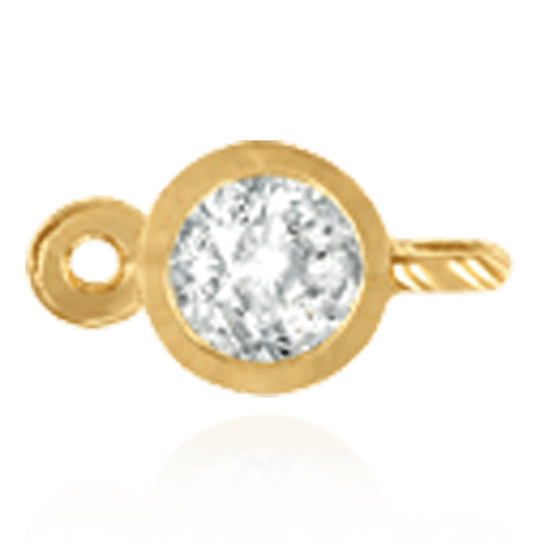 ITI NYC Round Bezel with Rings in 14K Gold (2.50 mm - 4.00 mm)