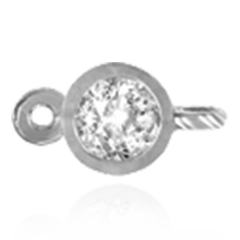 Load image into Gallery viewer, ITI NYC Round Bezel with Rings in Sterling Silver (2.50 mm - 4.00 mm)

