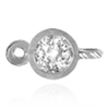ITI NYC Round Bezel with Rings in Sterling Silver (2.50 mm - 4.00 mm)