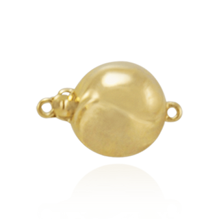 ITI NYC Bead Pearl Clasp with Diamond Cut Surface (12 mm)