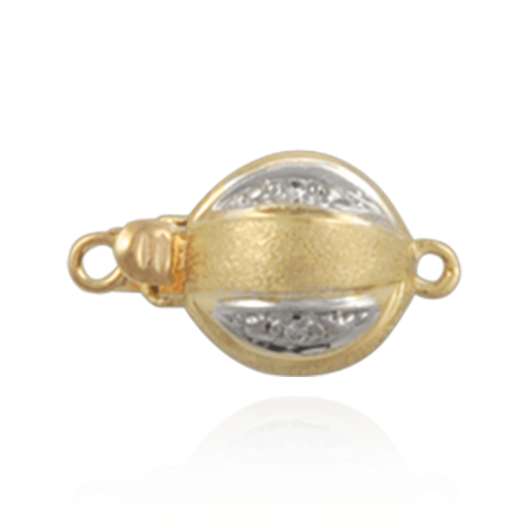 ITI NYC Bead Pearl Clasps with Diamond Accents (10 mm-12 mm)