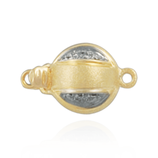 ITI NYC Bead Pearl Clasps with Diamond Accents (10 mm-12 mm)