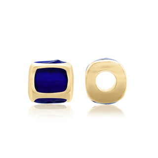 ITI NYC Enamel Beads in 14K Yellow Gold (4.7 x 5.7 mm)