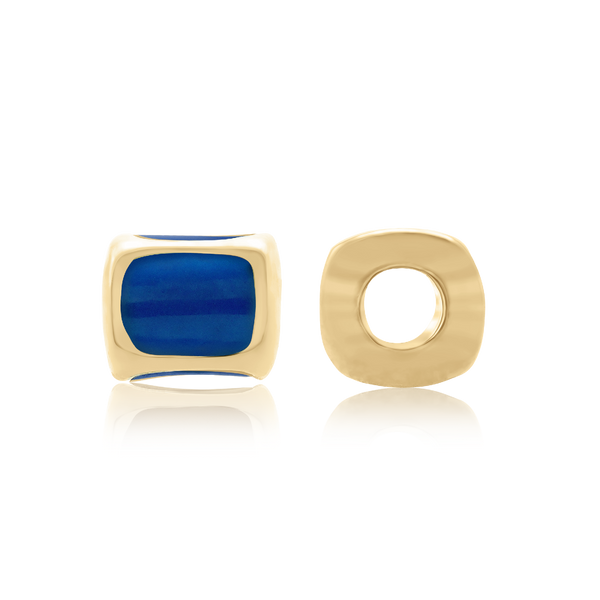 ITI NYC Enamel Beads in 14K Yellow Gold (4.7 x 5.7 mm)