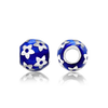 ITI NYC Flowers Enamel Beads in Sterling Silver (9.0 x 8.7 mm)