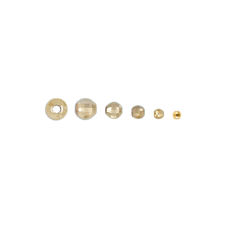 ITI NYC Mirror Round Beads in 14K Gold (2.5 mm - 4.0 mm)