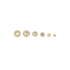 ITI NYC Mirror Round Beads in 14K Gold (3.0 mm - 4.0 mm)