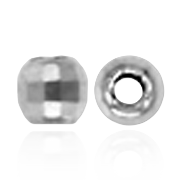 ITI NYC Mirror Round Beads in Sterling Silver (3.0 mm - 6.0 mm)