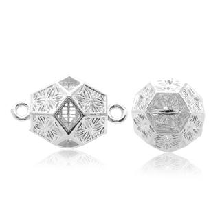 ITI NYC Spacers with Rings in Sterling Silver (9.2 x 14.8 mm)