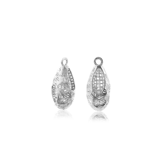 ITI NYC Drop Spacers with Ring in Sterling Silver (15.8 x 7.2 mm)