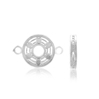 ITI NYC Donut Spacers with Rings in Sterling Silver (14.5 x 9.6 mm)