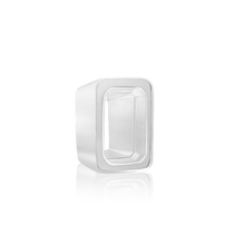 Load image into Gallery viewer, ITI NYC Emerald Shape High Bezel Setting in Sterling Silver (5.00 x 3.00 mm - 14.00 x 10.00 mm)
