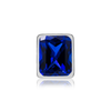 ITI NYC Emerald Shape High Bezel Setting in Sterling Silver (5.00 x 3.00 mm - 14.00 x 10.00 mm)