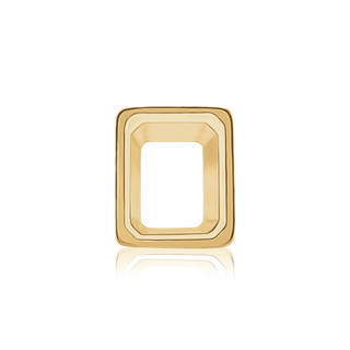 ITI NYC Emerald Shape High Bezel Setting in 14K Gold (5.00 x 3.00 mm - 14.00 x 10.00 mm)