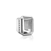 ITI NYC Emerald Bezel with Beaded Detail in Sterling Silver (5.75 x 3.75 mm - 11.50 x 9.60 mm)
