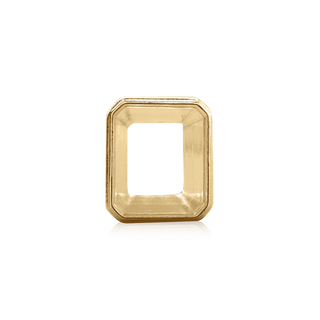 ITI NYC Emerald Bezel with Beaded Detail in 14K Gold (5.75 x 3.75 mm - 11.50 x 9.60 mm)