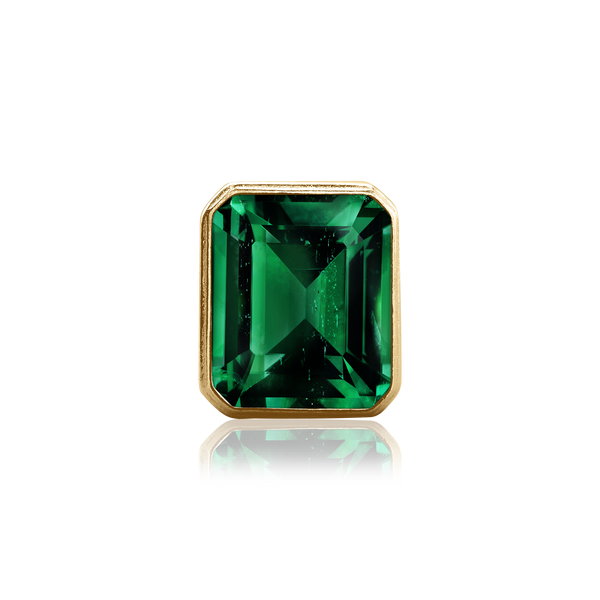 ITI NYC Emerald Bezel with Beaded Detail in 14K Gold (5.75 x 3.75 mm - 11.50 x 9.60 mm)