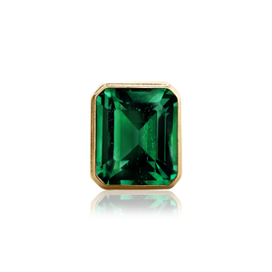 ITI NYC Emerald Bezel with Beaded Detail in 14K Gold (5.75 x 3.75 mm - 11.50 x 9.60 mm)