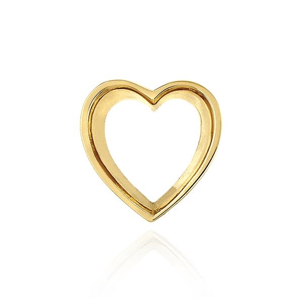 ITI NYC Heart Shape Tapered Bezels in 14K Gold (3.50 x 3.00 mm - 12.50 x 11.00 mm)