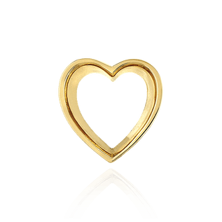 ITI NYC Heart Shape Tapered Bezels in 14K Gold (3.50 x 3.00 mm - 8.75 x 8.75 mm)