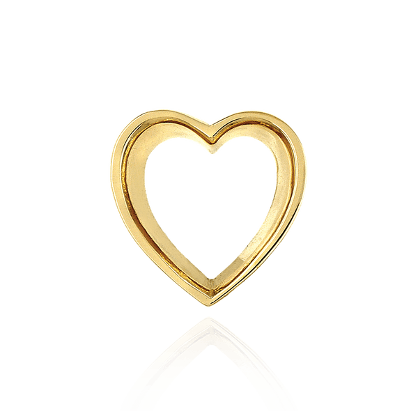 ITI NYC Heart Shape Tapered Bezels in 14K Gold (3.50 x 3.00 mm - 8.75 x 8.75 mm)