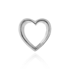 ITI NYC Heart Shape Tapered Bezels in Sterling Silver (3.50 x 3.00 mm - 8.75 x 8.75 mm)