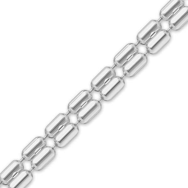 Bulk / Spooled Cylinder Bead Chain in Sterling Silver (2.30 mm - 2.40 mm)