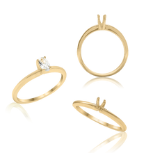 Load image into Gallery viewer, ITI NYC Oval 4 Prong High TIF Style Solitaire (5mm-15mm)
