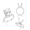 ITI NYC Oval 4 Prong High TIF Style Solitaire