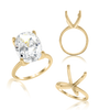 ITI NYC Oval 4 Prong High TIF Style Solitaire
