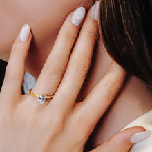 Load image into Gallery viewer, ITI NYC Oval 4 Prong High TIF Style Solitaire (5mm-15mm)
