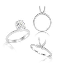 Load image into Gallery viewer, ITI NYC Oval 4 Prong High TIF Style Solitaire (5mm-15mm)
