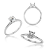 ITI NYC Oval 4 Prong Basket Solitaire