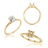 ITI NYC Oval 4 Prong Basket Solitaire