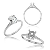 ITI NYC Oval 4 Prong Basket Solitaire