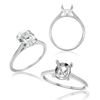 ITI NYC Oval 4 Prong Basket Solitaire