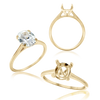 ITI NYC Oval 4 Prong Basket Solitaire