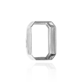 ITI NYC Octagon Shape Low Bezels in Sterling Silver (8.00 x 6.00 mm - 20.00 x 15.00 mm)