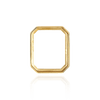 ITI NYC Emerald Shape Low Bezels in 14K Gold (8.00 x 6.00 mm - 20.00 x 15.00 mm)