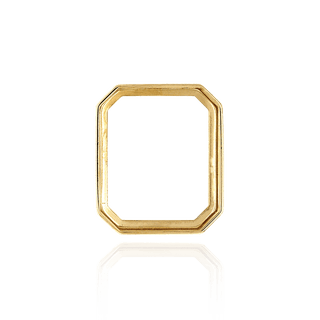 ITI NYC Emerald Shape Low Bezels in 14K Gold (8.00 x 6.00 mm - 20.00 x 15.00 mm)